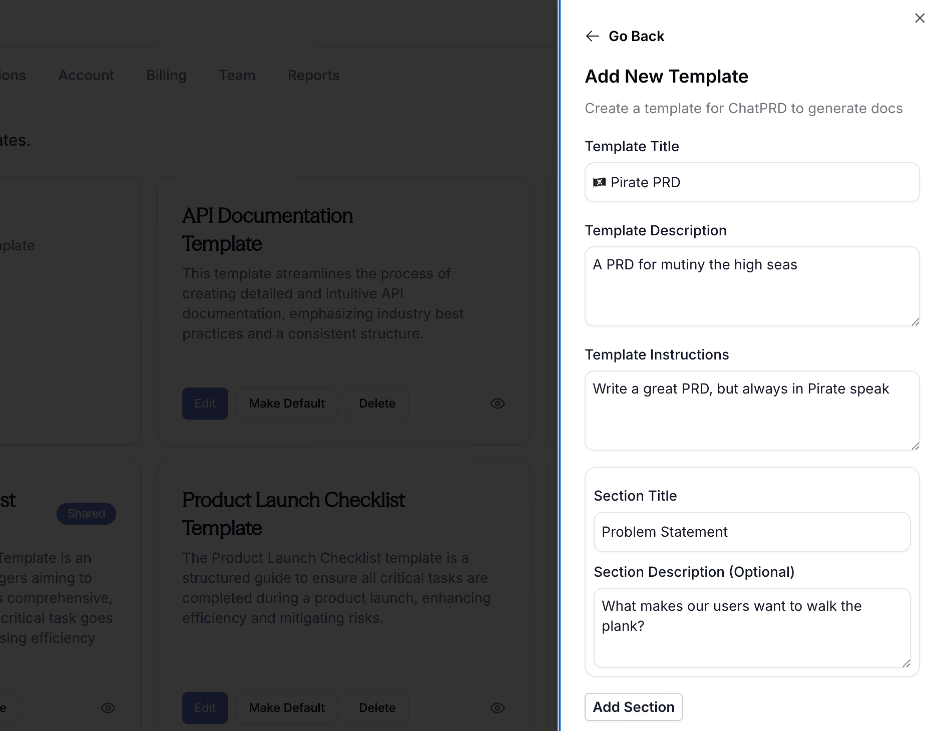 What's New: customize your template prompt with new template instructions